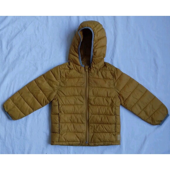 Baby GAP Kids PrimaLoft Lightweight Puffer Jacket Mustard Sz 3Y Water Resistant - Picture 1 of 7